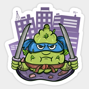 Weed Bud With Two Swords. Sticker